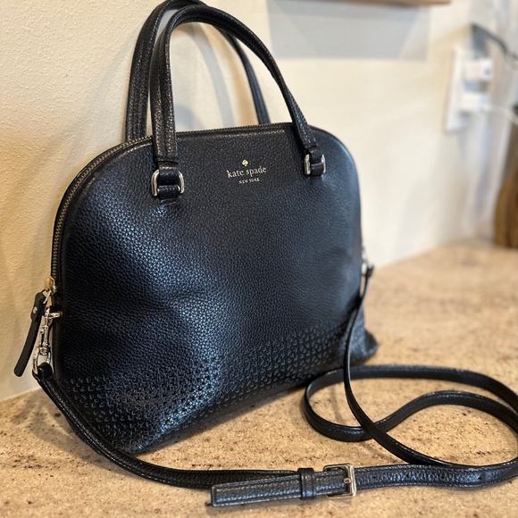 Kate Spade Handbags - 🔥💥KATE SPADE Laser Cut medium dome satchel crossbody-Excellent Condition!🔥💥